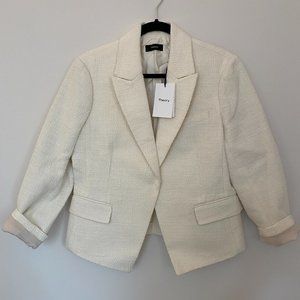 NWT Theory Cream Textured Blazer